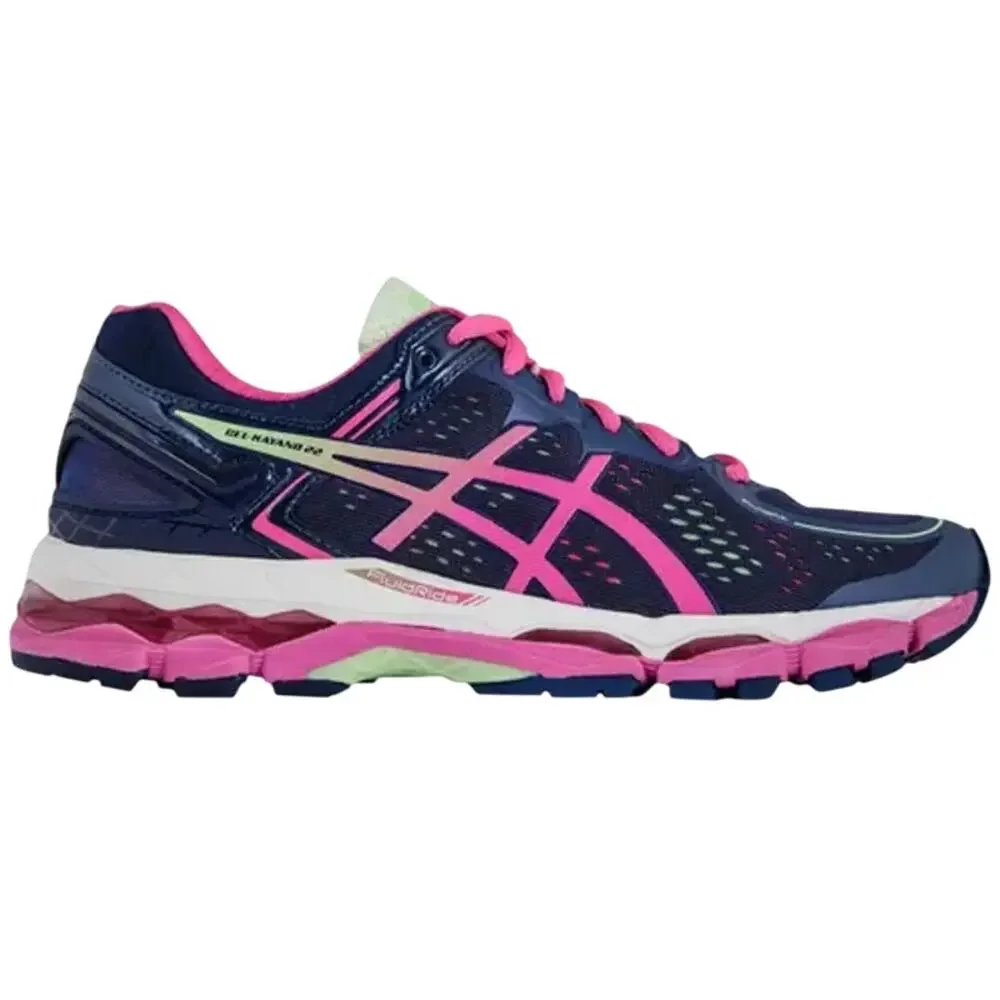 ASICS Women's Gel Kayano 22 Indigo‎ Blue Pink Glow Sneakers Shoes Size 8
